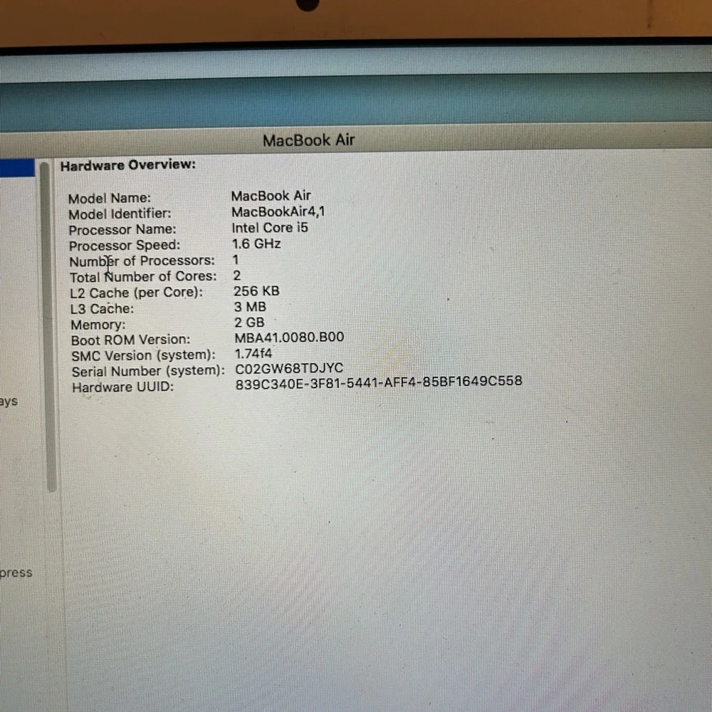 Apple Silver MacBook Air Sleek Design Powerful Performance